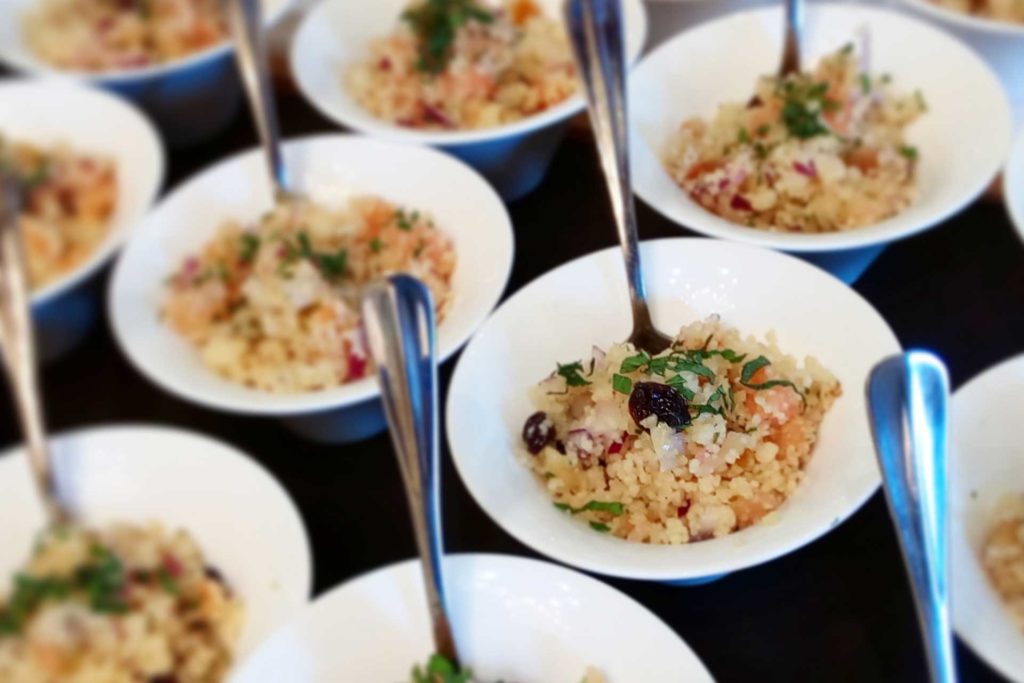 Couscous con ahumados y frutos secos del Restaurante Balandro