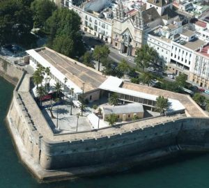 Vista aérea del Baluarte de la Candelaria - Restaurante Balandro