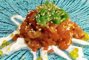 Tartar de atún con wakame - Restaurante Balandro