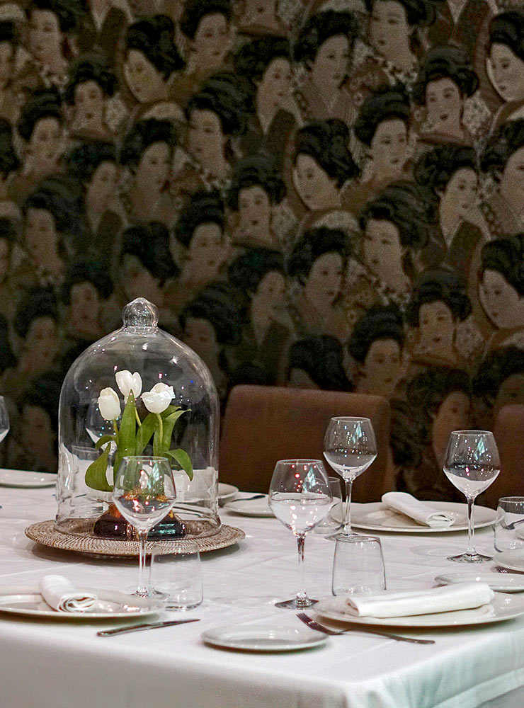 Detalle de Mesa de grupo en Salón Alameda - Restaurante Balandro