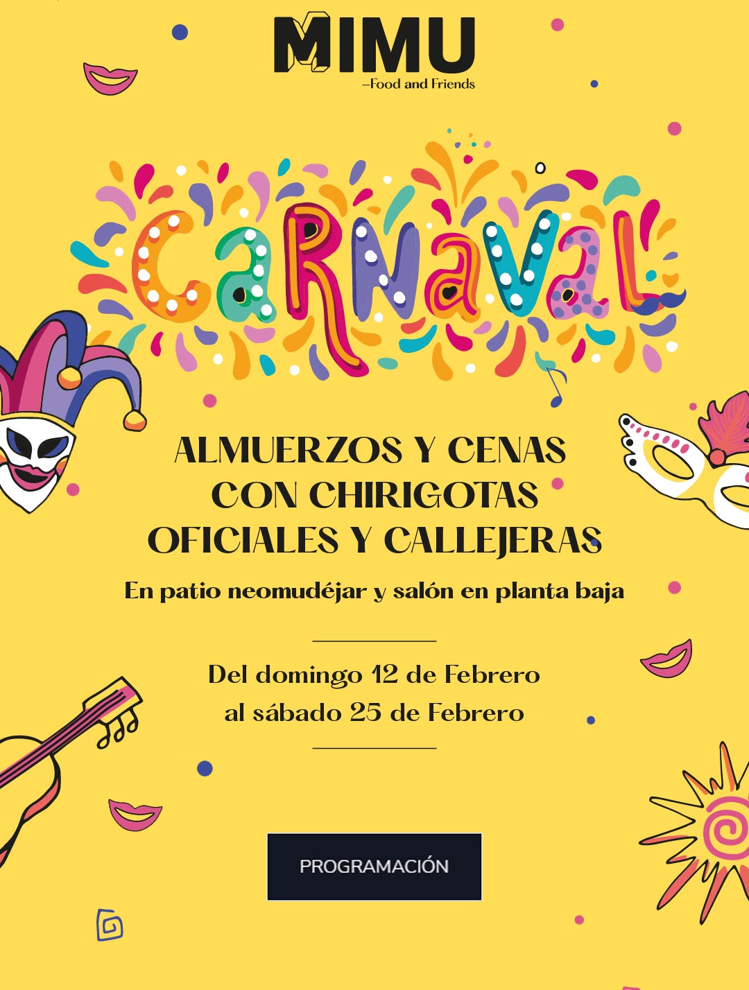 Carnaval 2022 en MIMU Cádiz