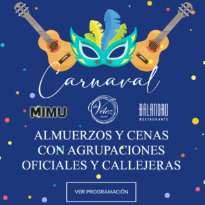 Almuerzos y Cenas con agrupaciones Oficiales y Callejeras. Carnaval de Cádiz 20024 - Restaurante Balandro y Restaurante Mimu